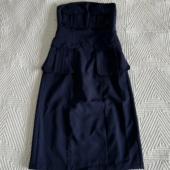 Anthropologie Porridge Strapless Utility Dress - Picture 6 of 12
